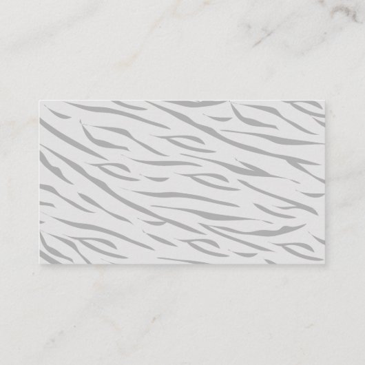 Tiger Grey Baby shower Luier Raffle Ticket Informatiekaartje (Achterkant)