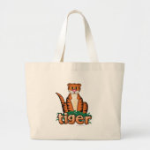 TIGER! GROTE TOTE BAG (Voorkant)