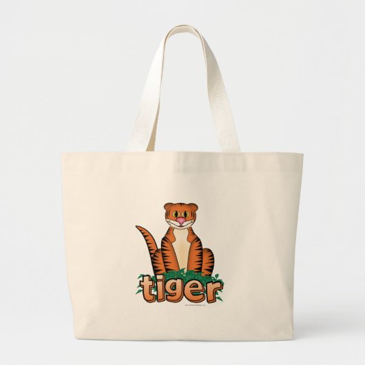 TIGER! GROTE TOTE BAG (Voorkant)