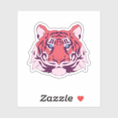 Tiger Head Asia Wildlife Animal Wild Cat Tiger. Pe Sticker (Vel)