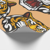 Tiger Head Cadeaupapier (Hoek)