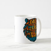 Tiger Head Dad Mok - You're My Hero" Word Art Gift (Voorkant rechts)