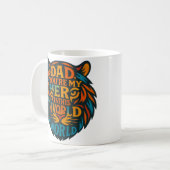 Tiger Head Dad Mok - You're My Hero" Word Art Gift (Voorkant links)