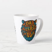 Tiger Head Dad Mok - You're My Hero" Word Art Gift (Rechterhoek)