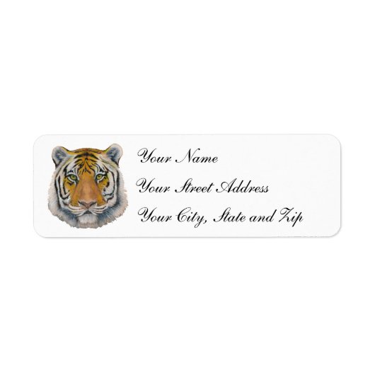 Tiger Head Etiket (Voorkant)