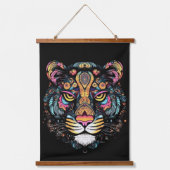 Tiger Head Hangend Wandkleed (Voorkant)