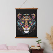 Tiger Head Hangend Wandkleed (Slaapkamer)