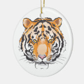 Tiger Head Keramisch Ornament (Links)