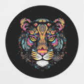 Tiger Head Labels (Design 2)