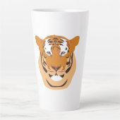 Tiger Head Latte Mok (Voorkant)