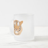 Tiger Head Matglas Koffiemok (Voorkant links)