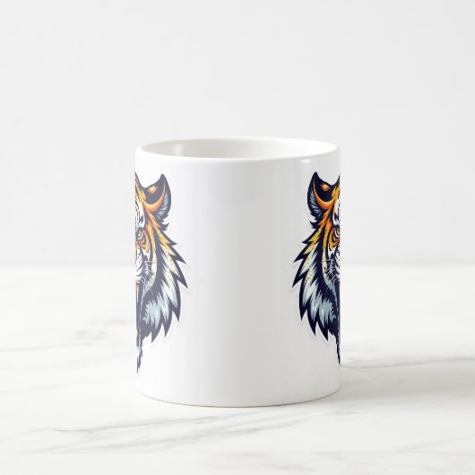 Tiger Head Mok – Wild Animal Coffee Cup (Center)