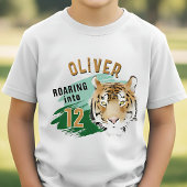 Tiger Head Name Birthday Party Guest of Honor T-shirt