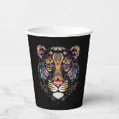 Tiger Head Papieren Bekers (Voorkant)