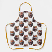 Tiger Head Pattern Design - White Schort (Voorkant)