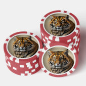 Tiger Head Poker Chips (Opstapeling)