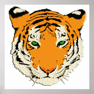 TIGER HEAD POSTER