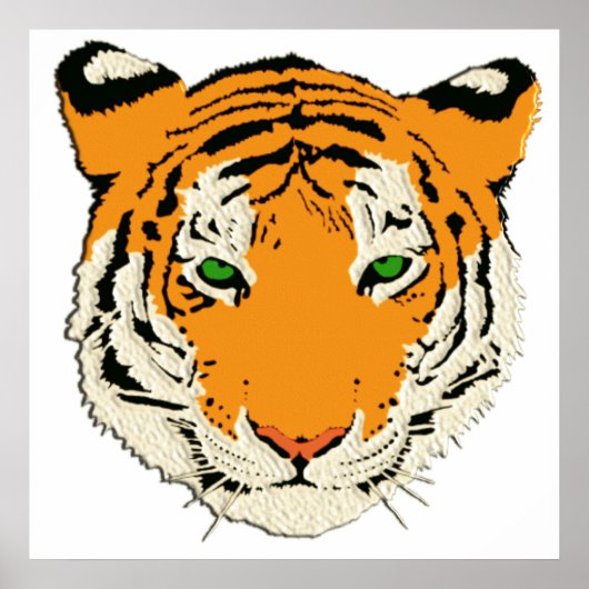 TIGER HEAD POSTER (Voorkant)