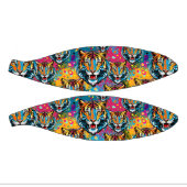 Tiger Head Rainbow colors paint stains Basketbal (Panelen)