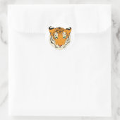 Tiger Head Ronde Sticker (Tas)