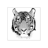 Tiger Head Rubberstempel (Afrduk)