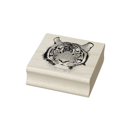 Tiger Head Rubberstempel (Stempel)