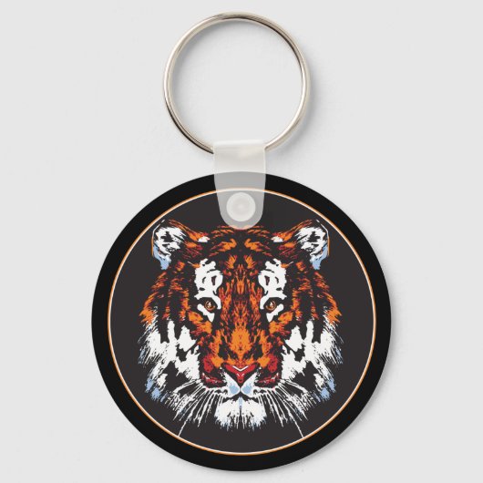 Tiger Head Sleutelhanger (Voorkant)