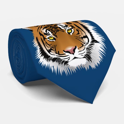 Tiger Head Stropdas (Opgerold)