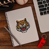 Tiger Head Vierkante Sticker