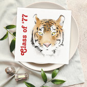 Tiger Head-Waterverf - Aangepaste tekst Servet