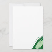 Tiger Head Waterverf Oerwoud verjaardagsfeestje Kaart (Achterkant)