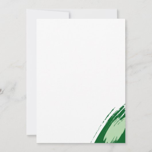 Tiger Head Waterverf Oerwoud verjaardagsfeestje Kaart (Achterkant)