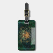 Tiger hiding in Foliage                Bagagelabel (Voorkant verticaal)