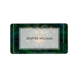 Tiger hiding in Foliage                Etiket