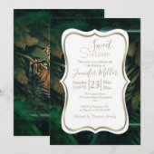 Tiger hiding in Foliage               Kaart (Voorkant / Achterkant)