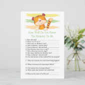 Tiger Hoe goed ken je baby shower? (Staand voorkant)
