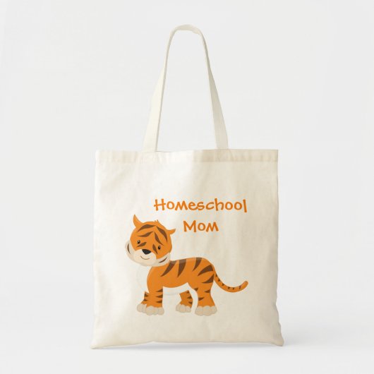 Tiger Homeschool mama Tote Bag (Voorkant)