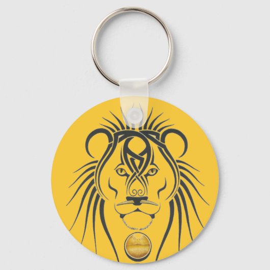 tiger hoofd sleutelhanger (Voorkant)