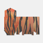 Tiger Hot oranje en zwart afdrukken Bedankdoosjes (Uitgevouwen)