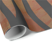 Tiger Hot oranje en zwart afdrukken Cadeaupapier (Rol Hoek)