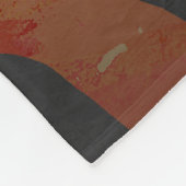 Tiger Hot oranje en zwart afdrukken Fleece Deken (Hoek)