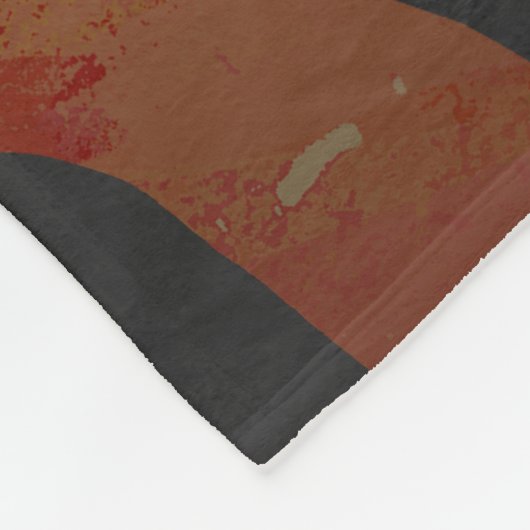 Tiger Hot oranje en zwart afdrukken Fleece Deken (Hoek)