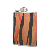 Tiger Hot oranje en zwart afdrukken Heupfles (Links)