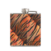 Tiger Hot oranje en zwart afdrukken Heupfles (Achterkant)
