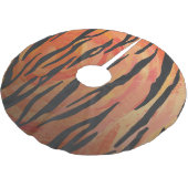 Tiger Hot oranje en zwart afdrukken Kerstboom Rok (Gekanteld)