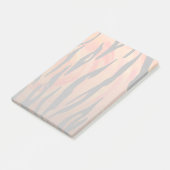 Tiger Hot oranje en zwart afdrukken Post-it® Notes (Schuin)