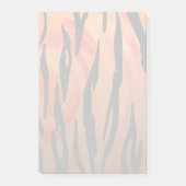 Tiger Hot oranje en zwart afdrukken Post-it® Notes (Voorkant)