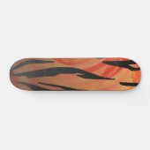 Tiger Hot oranje en zwart afdrukken Skateboard (Horizontaal)