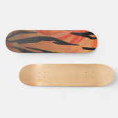 Tiger Hot oranje en zwart afdrukken Skateboard (Horizontaal)
