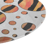 Tiger Hot oranje en zwart afdrukken Snijplank (Hoek)